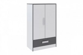 ТЭББИ Шкаф малый (ш800*г450*в1350мм), Белый/Белый-Графит серый в Муравленко - muravlenko.mebel-tymen.ru | фото