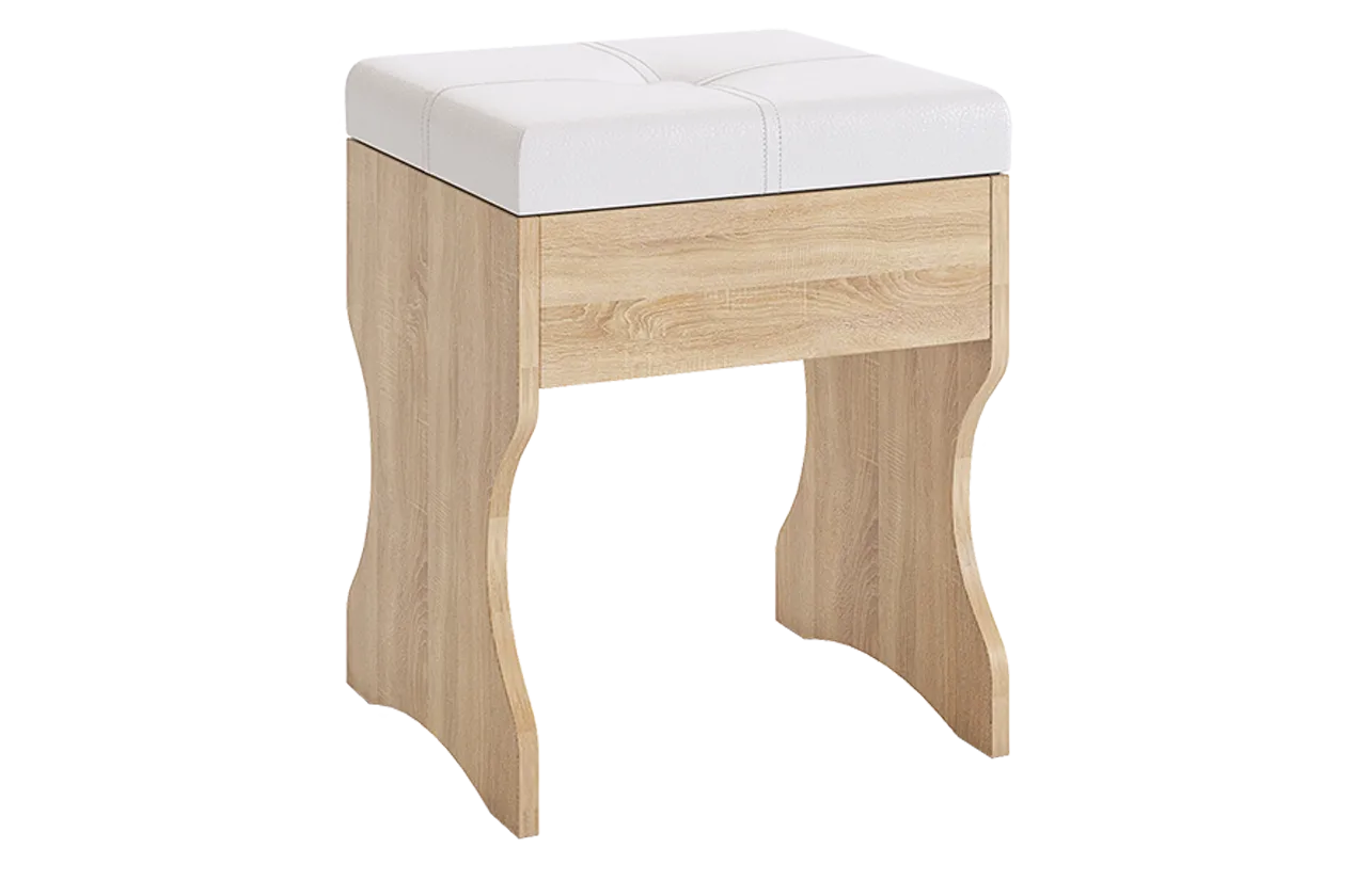 Пуф Виктория-1 дуб сонома в Муравленко - muravlenko.mebel-tymen.ru | фото